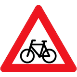 A21 vejskilt 70/90 cm. Cyklister advarselstavle
